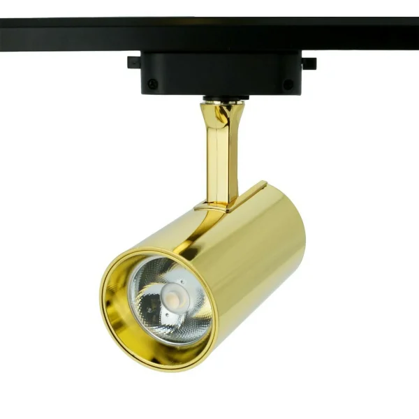 Reflektor szynowy 1-fazowy Goldi GU10 złoty